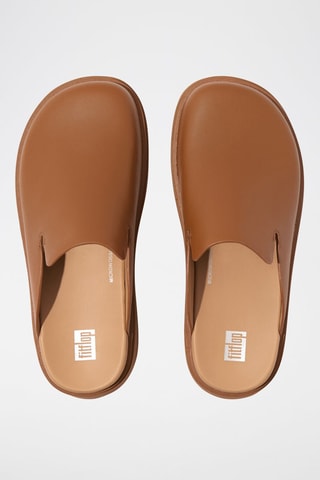 Leren Clogs Bruin