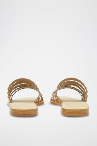Kalfsleren Muiltjes Isenia - Beige