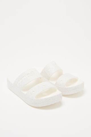 Muiltjes Baya Platform Glitter - Wit