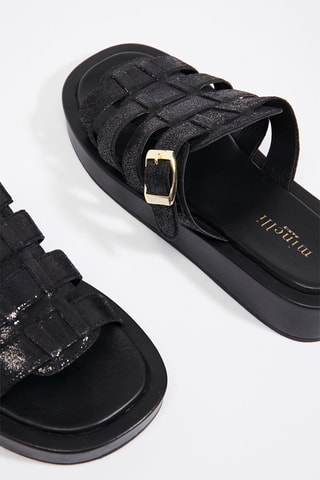 Mules em couro Iadifa - Preto