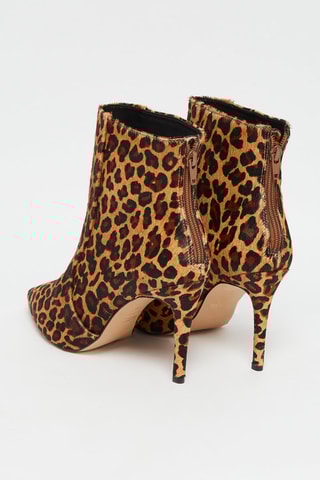 Bottines en cuir de veau - Marron et camel
