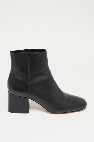 Bottines en cuir - Noir