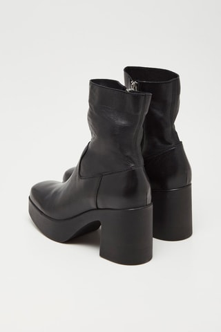 Bottines en cuir de veau - Noir