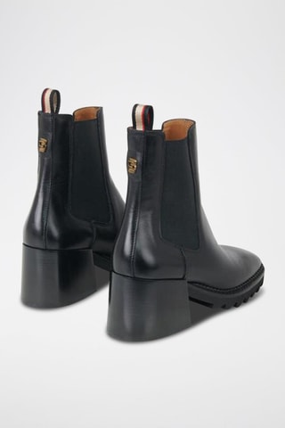 Bottines Chelsea en cuir de veau - Noir