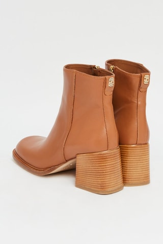 Bottines en cuir - Camel