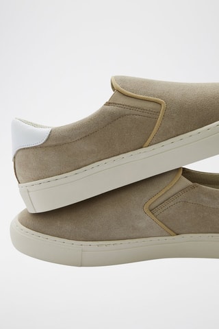 Slip-on en nubuck Cazoon - Taupe