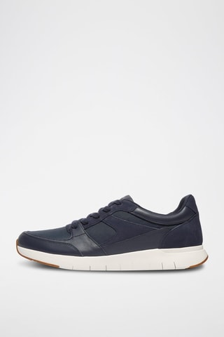 Leren Sneakers - Marineblauw
