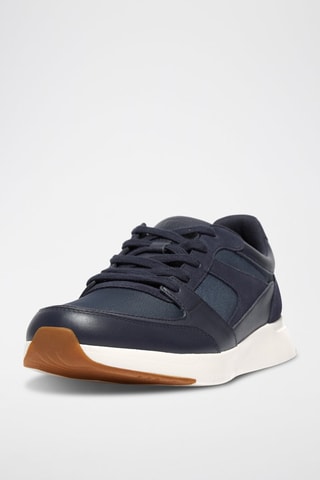 Leren Sneakers - Marineblauw