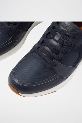 Leren Sneakers - Marineblauw