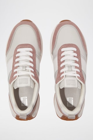 Leren Sneakers - Wit en Beige