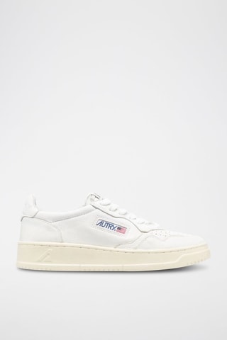 Sapatilhas em couro Super Vintage  - Branco