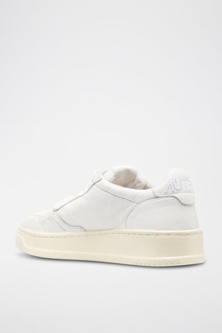 Sapatilhas em couro Super Vintage  - Branco