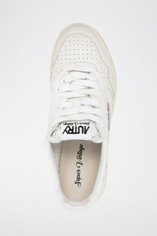 Sapatilhas em couro Super Vintage  - Branco