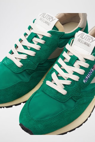 Sapatilhas em couro Reelwind - Verde