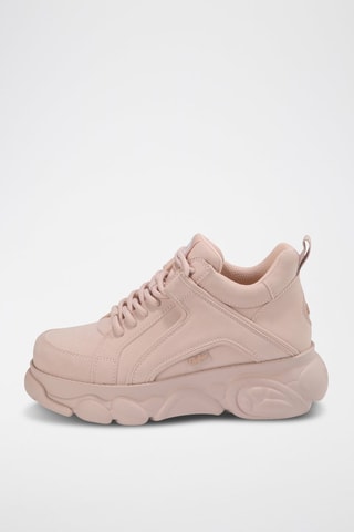 Vegan Leren Platform Sneakers Cld Corin - Roze