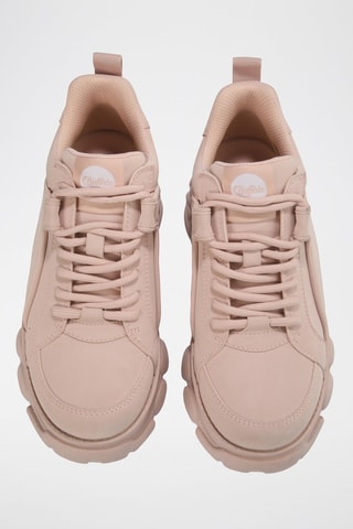 Vegan Leren Platform Sneakers Cld Corin - Roze
