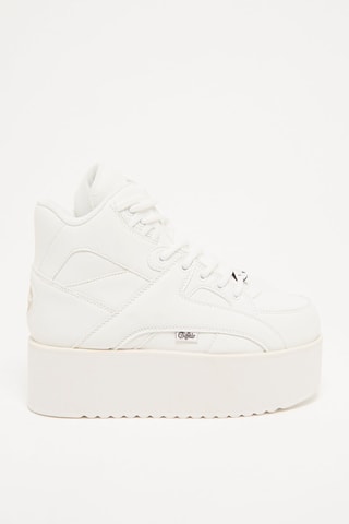 Hoge Platform Sneakers 1300-6 - Vegan - Wit 
