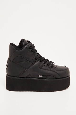 Hoge Platform Sneakers 1300-6 - Vegan - Zwart