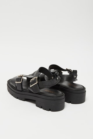 Leren Sandalen Ukelele - Zwart