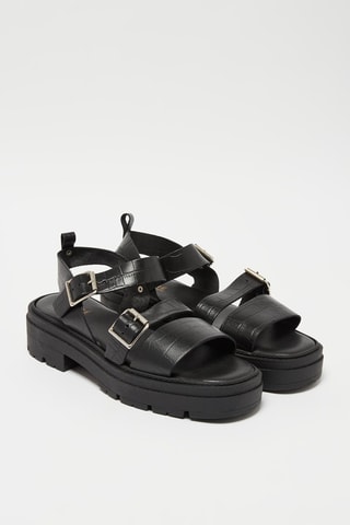 Leren Sandalen Ukelele - Zwart