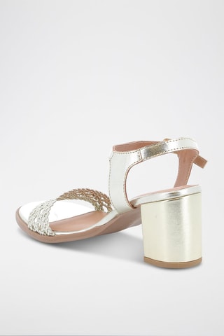Leren Sandalen met Hak Resplandissante - Goudkleurig