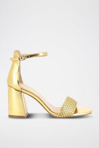 Leren Sandalen met Hak Rosabelle - Goudkleurig