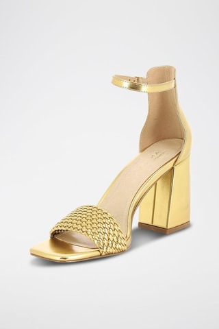 Leren Sandalen met Hak Rosabelle - Goudkleurig