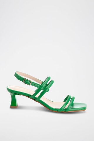 Leren Sandalen met Hak Stelliana - Groen