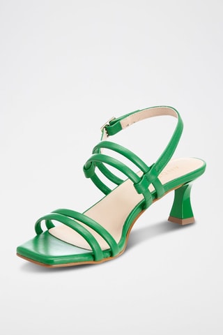 Leren Sandalen met Hak Stelliana - Groen
