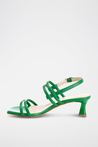Leren Sandalen met Hak Stelliana - Groen