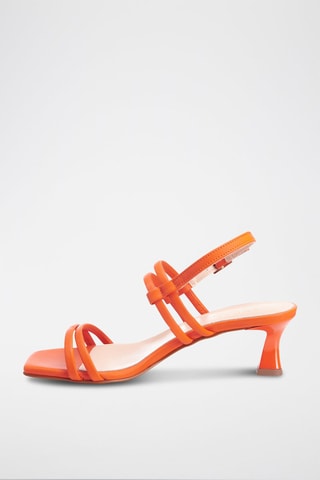 Leren Sandalen met Hak Stelliana - Oranje