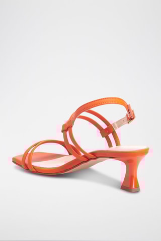 Leren Sandalen met Hak Stelliana - Oranje