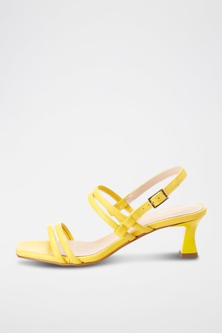 Leren Sandalen met Hak Stelliana - Geel