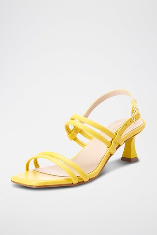 Leren Sandalen met Hak Stelliana - Geel