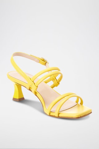 Leren Sandalen met Hak Stelliana - Geel