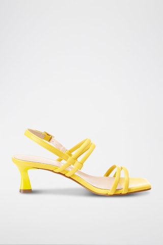 Leren Sandalen met Hak Stelliana - Geel