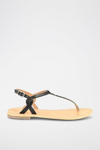 Leren Sandalen Rosy - Zwart