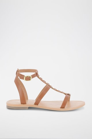 Leren Sandalen Radieuse - Camel