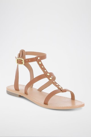 Leren Sandalen Radieuse - Camel