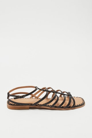 Leren  Sandalen Rebecca - Zwart