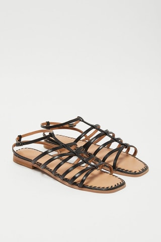 Leren  Sandalen Rebecca - Zwart