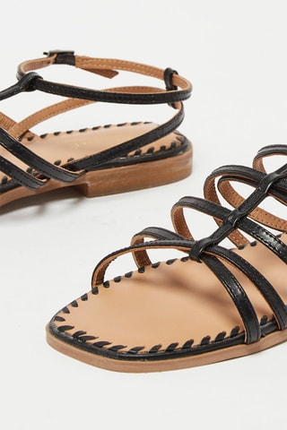 Leren  Sandalen Rebecca - Zwart