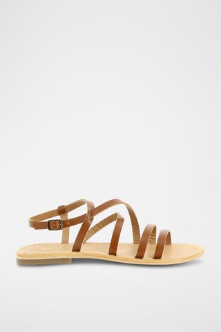 Leren Sandalen Romanie - Camel