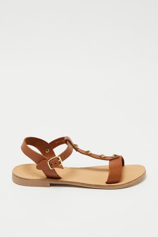Leren Sandalen Dominou - Camel