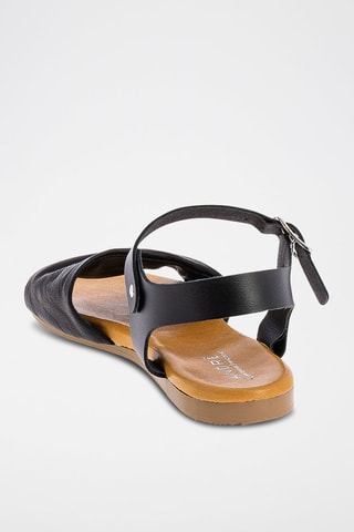 Leren Sandalen Vanuatu - Zwart