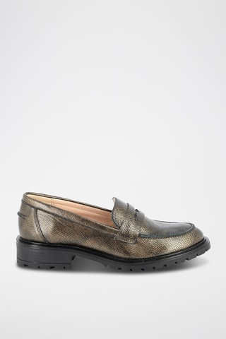 Leren Mocassins Grigri Bronskleurig
