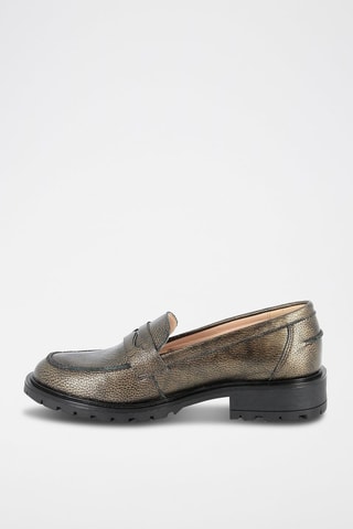 Leren Mocassins Grigri Bronskleurig
