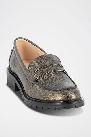 Leren Mocassins Grigri Bronskleurig