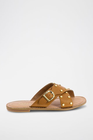 Mules en cuir Sade - Camel