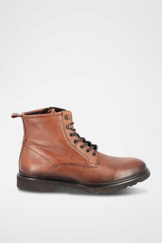 Boots em couro Porter - Castanho